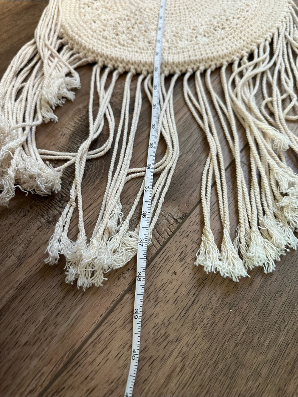Women’s Crocheted, Fringe Purse Crossbody, Shoulder Bag, Boho, Western, Festival - Picture 14 of 15